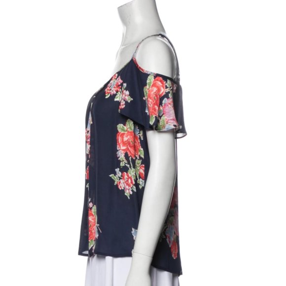 Joie Silk Floral Print Blouse - Picture 2 of 4